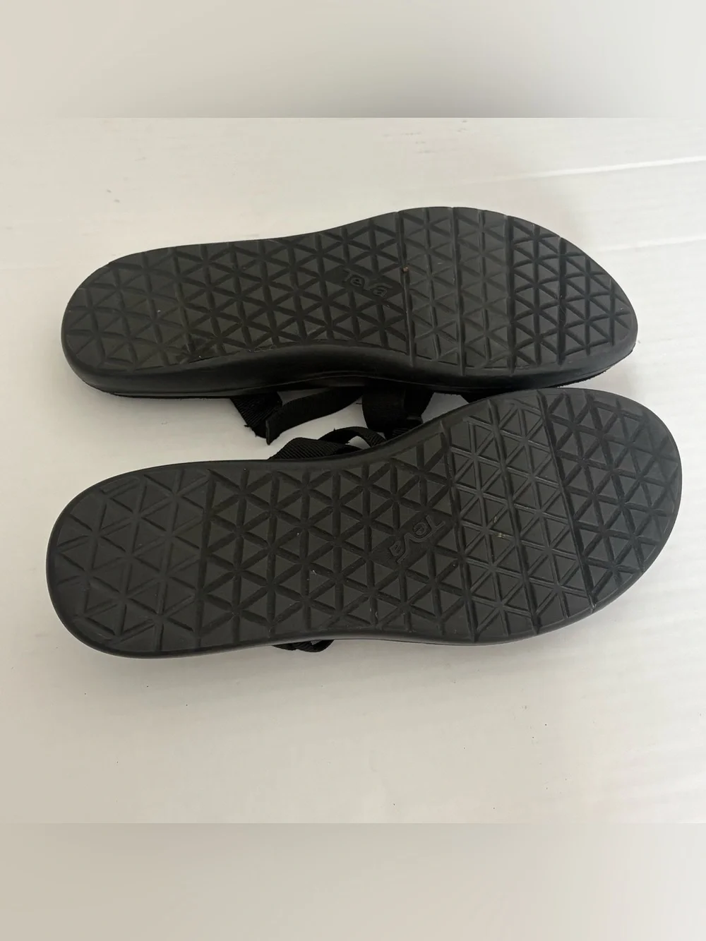 TEVA VOYA SLIDE BLACK STRAPPY COMFORT SHOES MEN'S FLIP FLOPS SIZE US 11